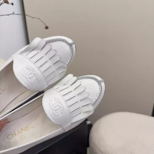 Replica Chanel Leather Shoes For Women #1371943 $112.00 USD for Wholesale