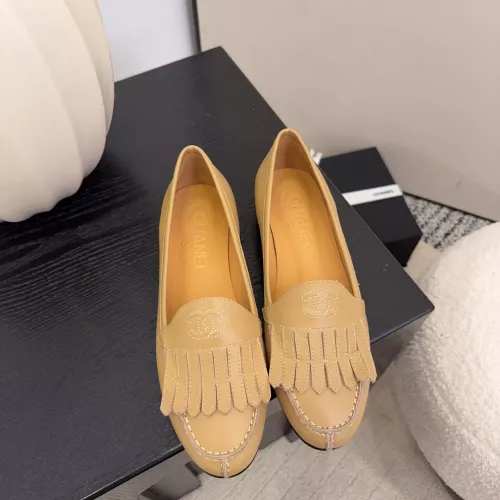Replica Chanel Leather Shoes For Women #1371944 $112.00 USD for Wholesale