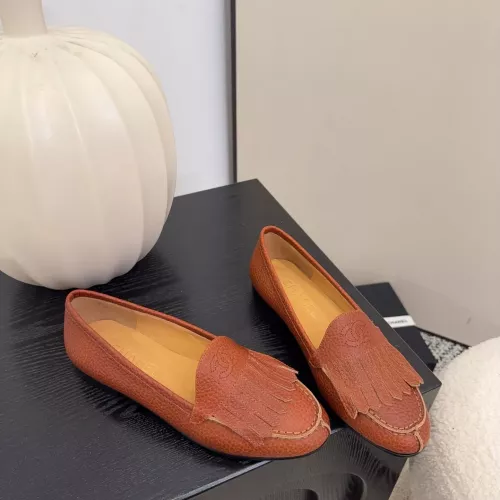 Replica Chanel Leather Shoes For Women #1371945 $112.00 USD for Wholesale