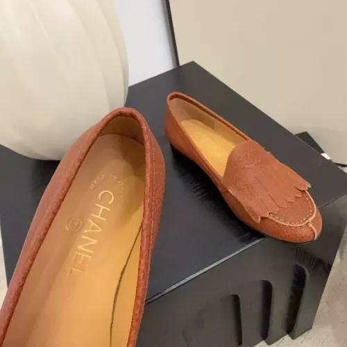 Replica Chanel Leather Shoes For Women #1371945 $112.00 USD for Wholesale