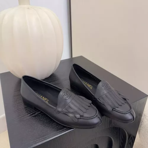 Replica Chanel Leather Shoes For Women #1371946 $112.00 USD for Wholesale