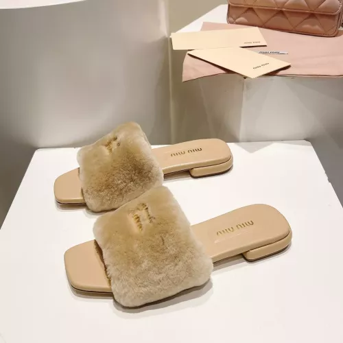 MIU MIU Slippers For Women #1371952 $96.00 USD, Wholesale Replica MIU MIU Slippers