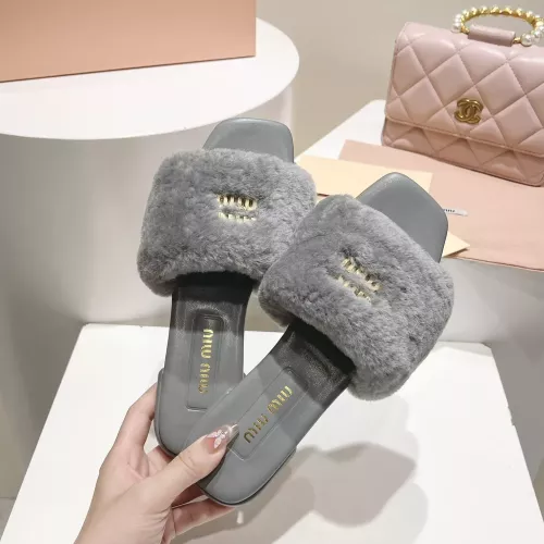 Replica MIU MIU Slippers For Women #1371955 $96.00 USD for Wholesale