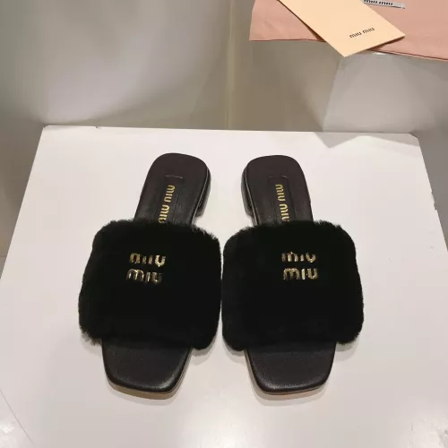 Replica MIU MIU Slippers For Women #1371956 $96.00 USD for Wholesale