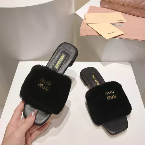 Replica MIU MIU Slippers For Women #1371956 $96.00 USD for Wholesale