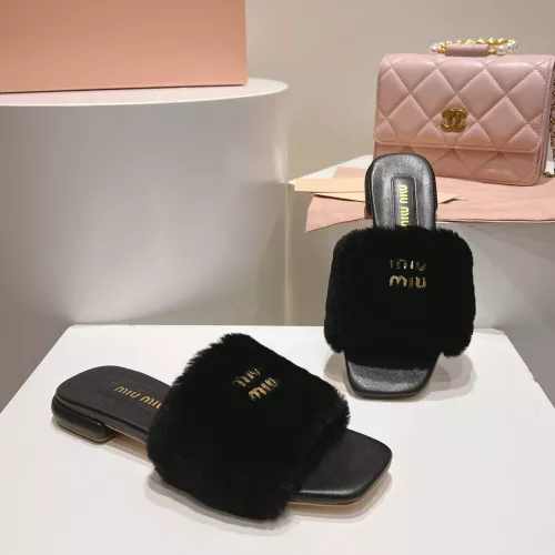 Replica MIU MIU Slippers For Women #1371956 $96.00 USD for Wholesale
