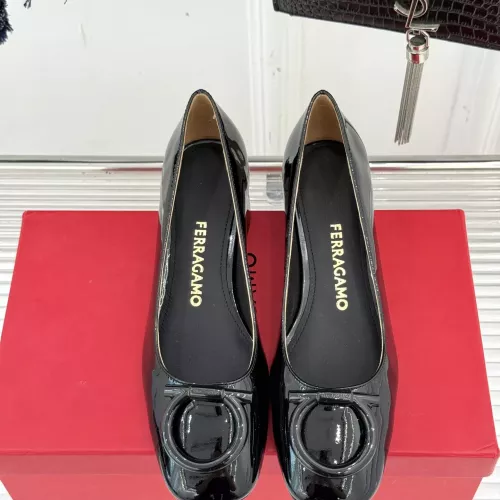 Replica Salvatore Ferragamo High-Heeled Shoes For Women #1371970 $112.00 USD for Wholesale
