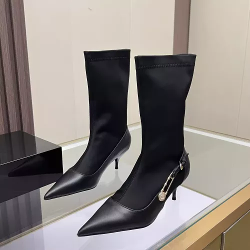 Replica Versace Boots For Women #1372021 $100.00 USD for Wholesale