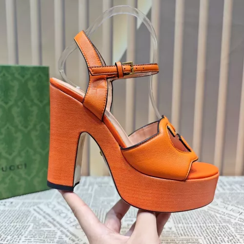 Replica Gucci Sandal For Women #1372078 $100.00 USD for Wholesale