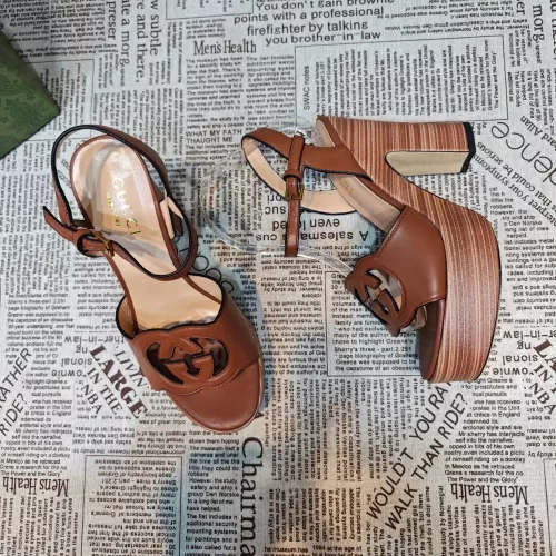 Replica Gucci Sandal For Women #1372079 $100.00 USD for Wholesale