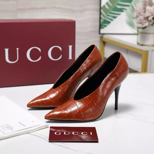 Replica Gucci High-Heeled Shoes For Women #1372093 $125.00 USD for Wholesale