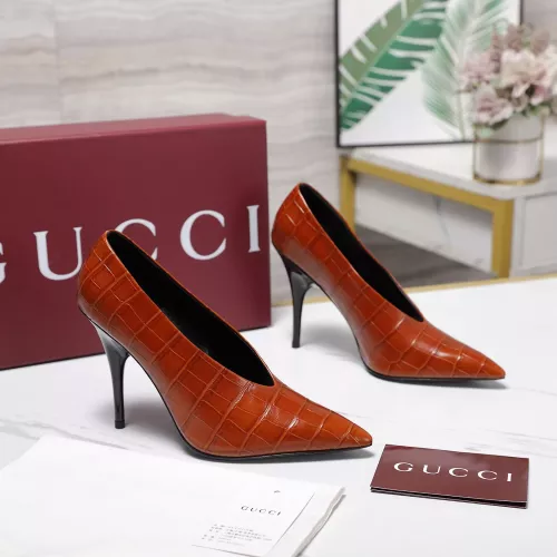 Replica Gucci High-Heeled Shoes For Women #1372093 $125.00 USD for Wholesale