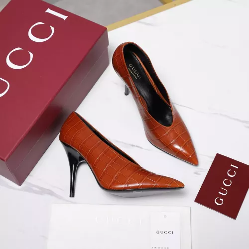 Replica Gucci High-Heeled Shoes For Women #1372093 $125.00 USD for Wholesale