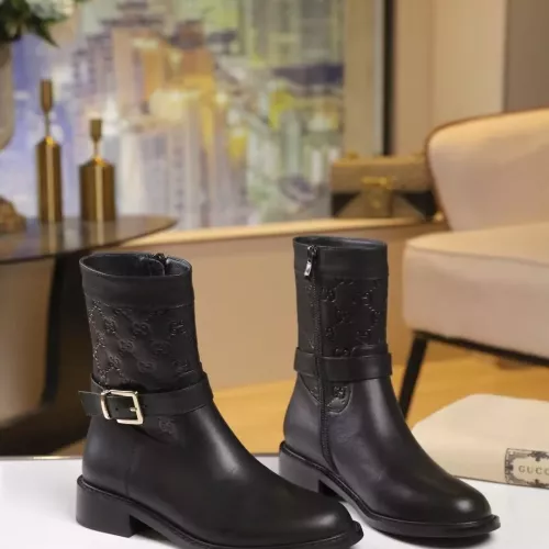 Replica Gucci Boots For Women #1372120 $100.00 USD for Wholesale