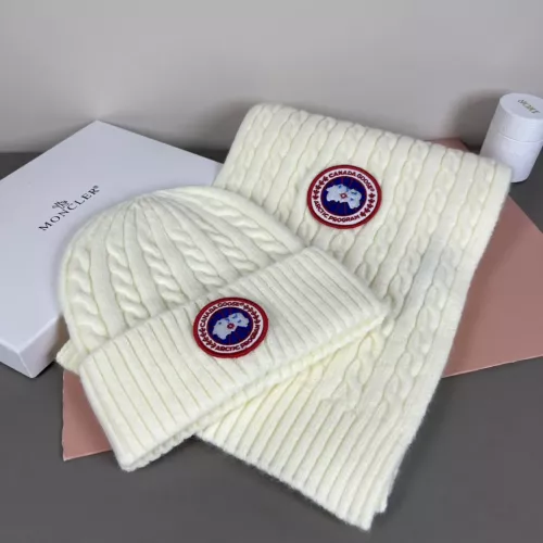Canada Goose Hat and Scarf Set #1372567 $42.00 USD, Wholesale Replica Canada Goose Hat and Scarf and Glove Set