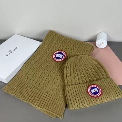 Canada Goose Hat and Scarf Set #1372569 $42.00 USD, Wholesale Replica Canada Goose Hat and Scarf and Glove Set