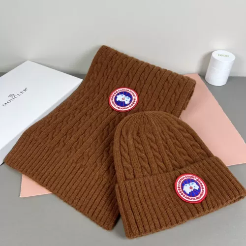 Canada Goose Hat and Scarf Set #1372571 $42.00 USD, Wholesale Replica Canada Goose Hat and Scarf and Glove Set