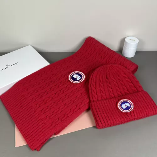 Canada Goose Hat and Scarf Set #1372572 $42.00 USD, Wholesale Replica Canada Goose Hat and Scarf and Glove Set
