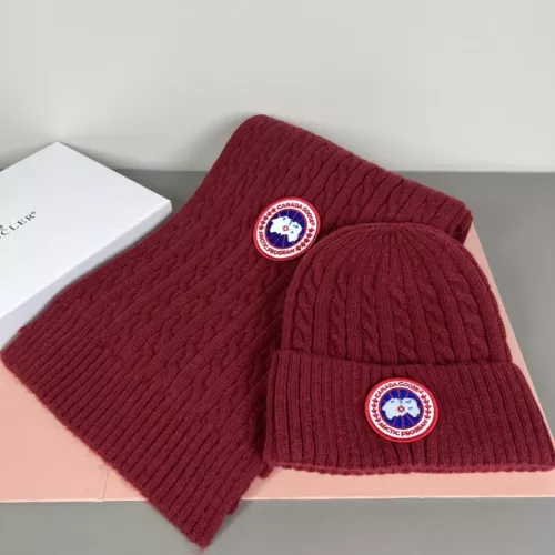 Canada Goose Hat and Scarf Set #1372573 $42.00 USD, Wholesale Replica Canada Goose Hat and Scarf and Glove Set
