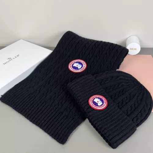Canada Goose Hat and Scarf Set #1372576 $42.00 USD, Wholesale Replica Canada Goose Hat and Scarf and Glove Set