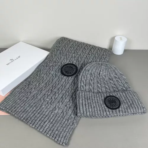 Canada Goose Hat and Scarf Set #1372577 $42.00 USD, Wholesale Replica Canada Goose Hat and Scarf and Glove Set