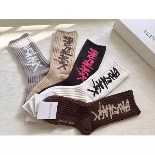 Replica Balenciaga Socks For Women #1372590 $29.00 USD for Wholesale
