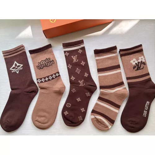 Louis Vuitton LV Socks For Women #1372593 $29.00 USD, Wholesale Replica Louis Vuitton LV Socks