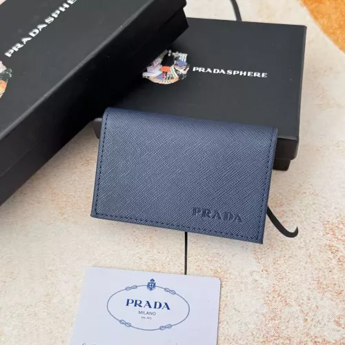 Prada Wallets In Navy For Men #1372664 $34.00 USD, Wholesale Replica Prada Wallets