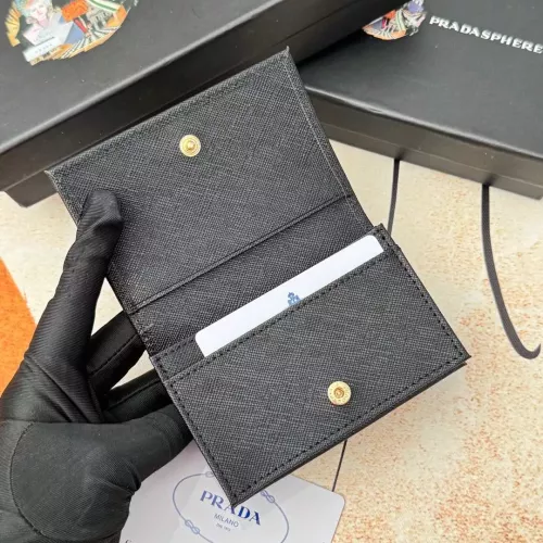Replica Prada Wallets In Black For Men #1372681 $34.00 USD for Wholesale