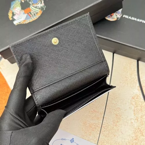 Replica Prada Wallets In Black For Men #1372681 $34.00 USD for Wholesale