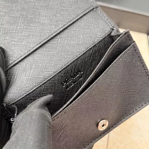 Replica Prada Wallets In Black For Men #1372683 $34.00 USD for Wholesale