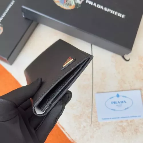 Replica Prada Wallets In Black For Men #1372700 $40.00 USD for Wholesale