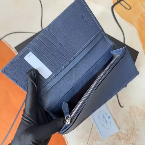 Replica Prada Wallets In Navy For Men #1372709 $40.00 USD for Wholesale