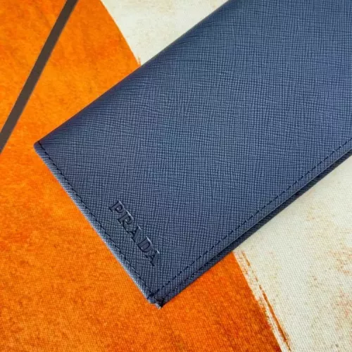Replica Prada Wallets In Navy For Men #1372710 $40.00 USD for Wholesale