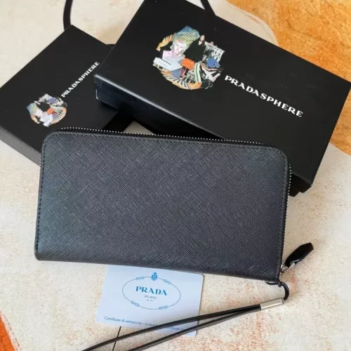 Replica Prada Wallets For Men #1372732 $45.00 USD for Wholesale
