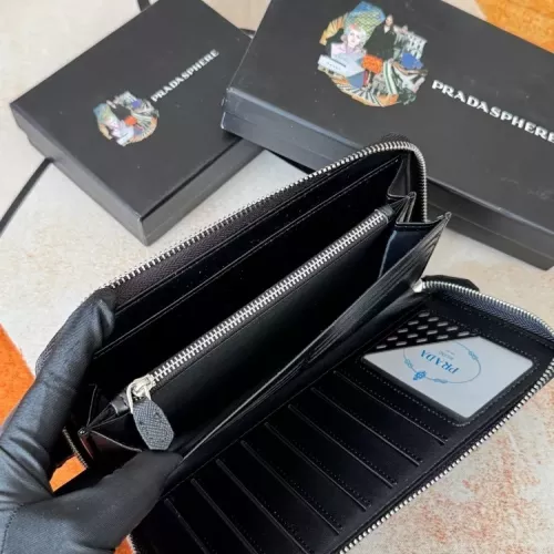 Replica Prada Wallets For Men #1372732 $45.00 USD for Wholesale