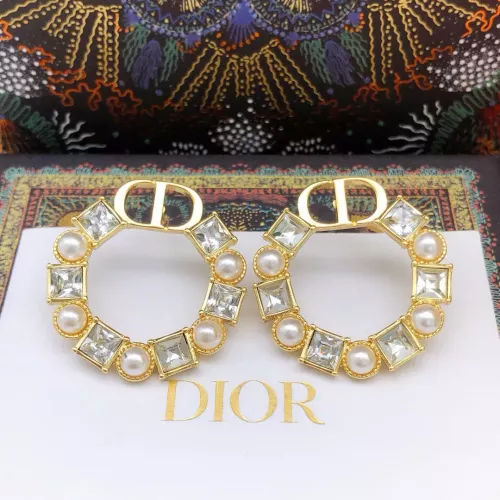 Replica Christian Dior Earrings For Women #1372775 $29.00 USD for Wholesale