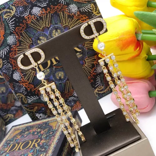 Replica Christian Dior Earrings For Women #1372779 $32.00 USD for Wholesale