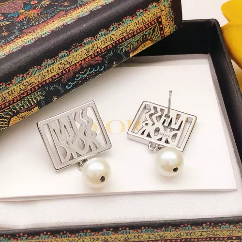 Replica Christian Dior Earrings For Women #1372799 $27.00 USD for Wholesale