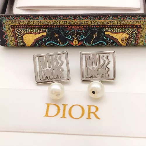 Replica Christian Dior Earrings For Women #1372799 $27.00 USD for Wholesale