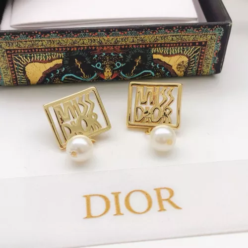 Replica Christian Dior Earrings For Women #1372800 $27.00 USD for Wholesale