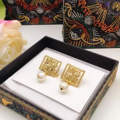Replica Christian Dior Earrings For Women #1372800 $27.00 USD for Wholesale