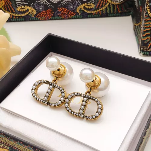 Replica Christian Dior Earrings For Women #1372938 $27.00 USD for Wholesale