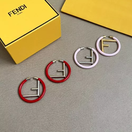 Replica Fendi Earrings For Women #1373078 $34.00 USD for Wholesale