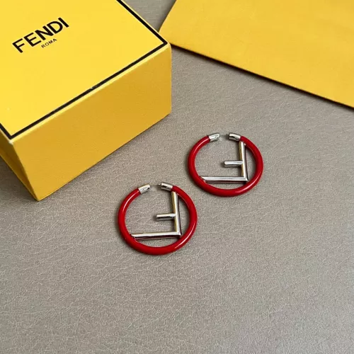 Replica Fendi Earrings For Women #1373078 $34.00 USD for Wholesale