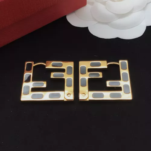 Replica Fendi Earrings For Women #1373098 $36.00 USD for Wholesale