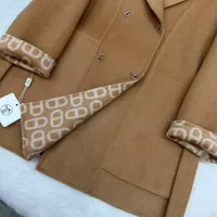 $297.52 USD Hermes Coat Long Sleeved For Women #1366337