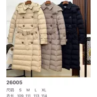 $257.85 USD Burberry Down Feather Coat Long Sleeved For Women #1366697
