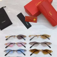$80.00 USD Cartier AAA Quality Sunglassess #1366908