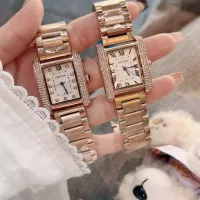 $32.00 USD Cartier Watches In Rose Gold For Women #1369014